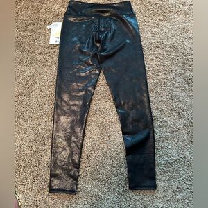 Z by Zella high waist 7/8 leggings black shimmer NWT size large 10/12